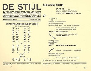 Letterklankbeelden door I.K. Bonset 